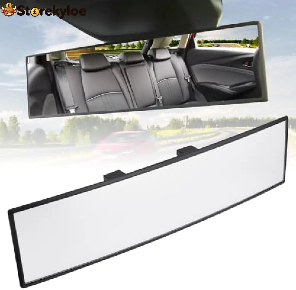 Panoramic Rear View Mirror 12 Inch Wide Angle Clip On Mirror