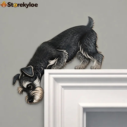 🐶👀 Peeking Pup Doorway Topper – Playful Dog Accent for Pet-Loving Homes
