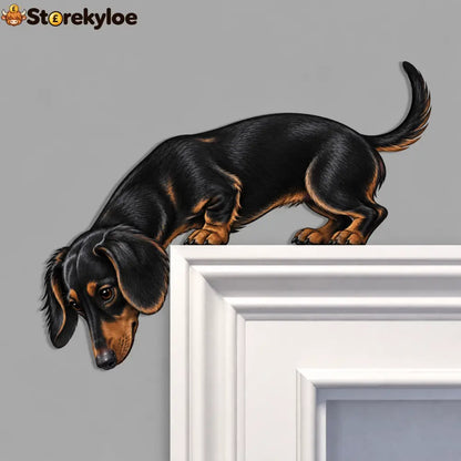 🐶 Peeking Pup Doorway Topper – Playful Dog Accent for Pet-Loving Homes👀