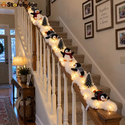 Penguin Christmas Stair Snow Decor - 🔥Complete 5-Piece Set(Save 25% & Free Shipping)