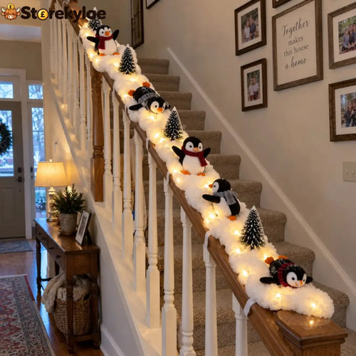 Penguin Christmas Stair Snow Decor - 🔥Complete 5-Piece Set(Save 25% & Free Shipping)