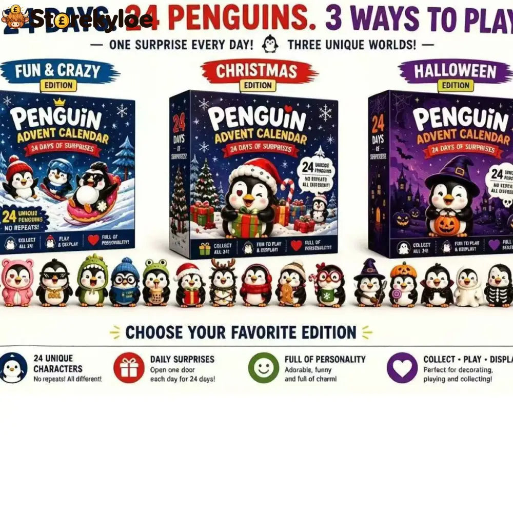 😍Penguin Surprise Advent Calendar（3D）