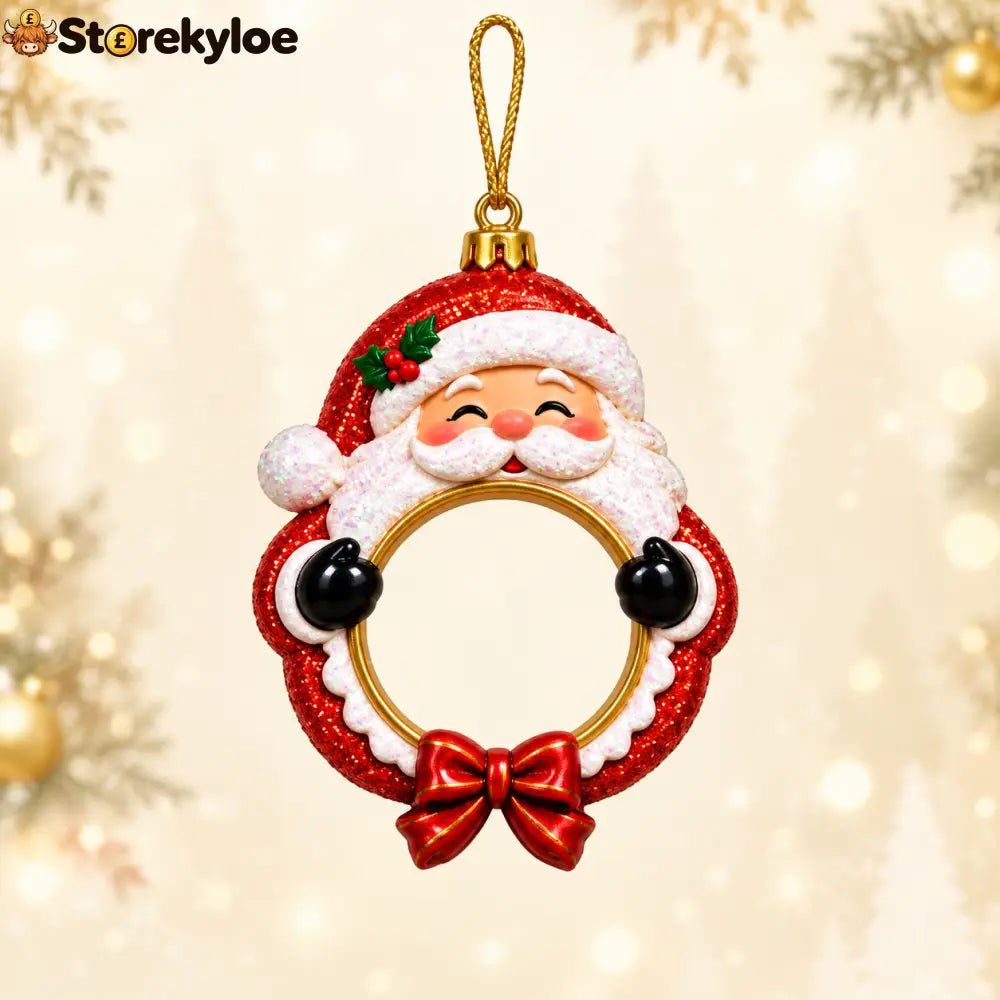 Personalized Christmas Photo Ornament - 🎅 Santa Claus