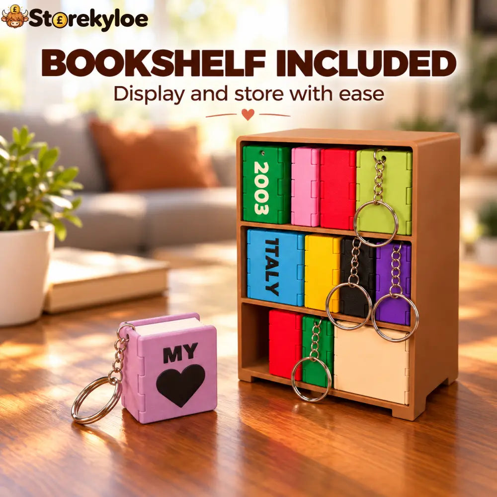 📸 Personalized Mini Photo Book | Custom Memory Keepsake & Keychain