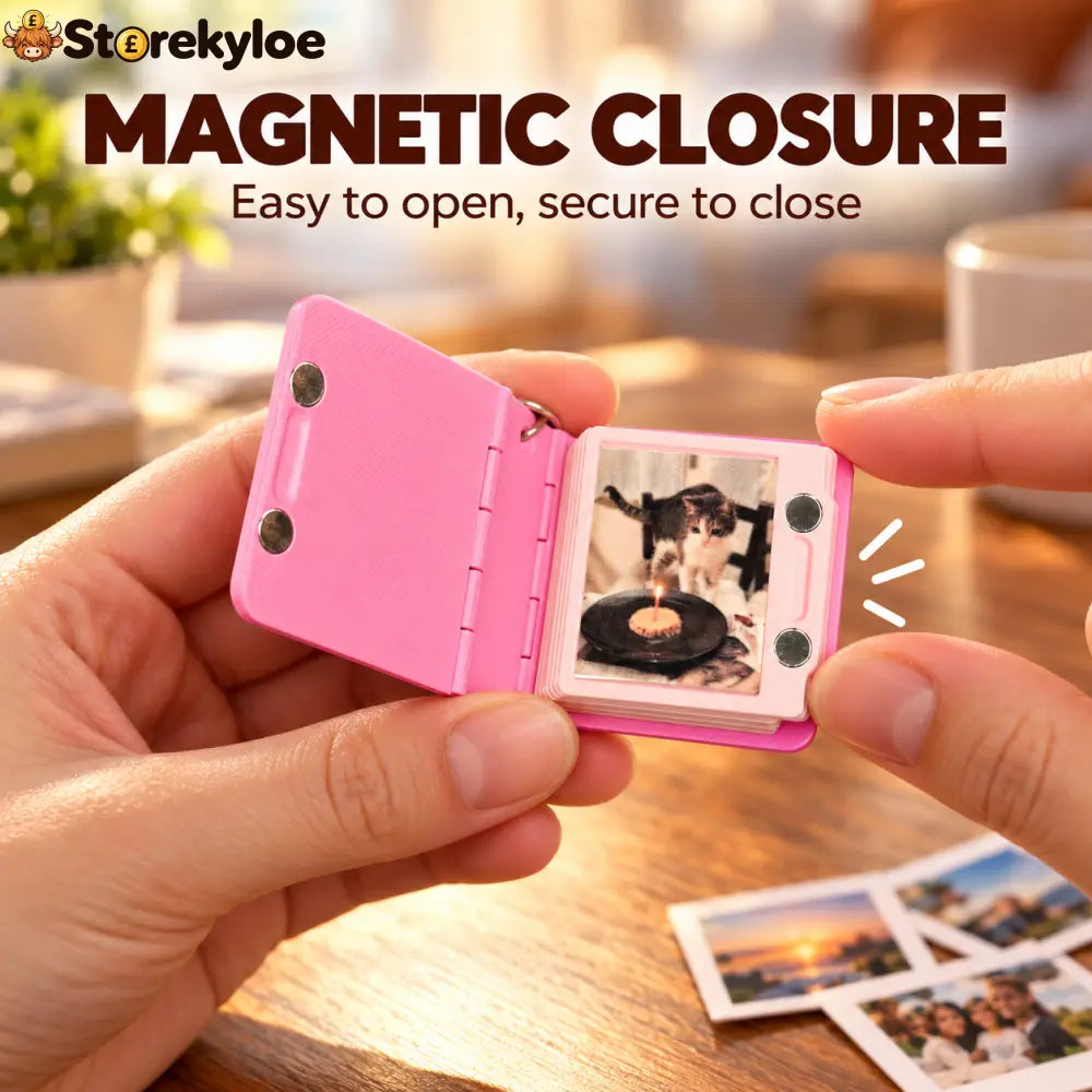 📸 Personalized Mini Photo Book | Custom Memory Keepsake & Keychain