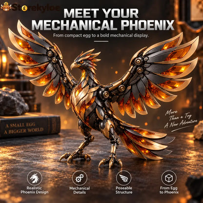 🔥🥚 Phoenixmorph – Egg To Phoenix Transforming Mechanical Figure - 1