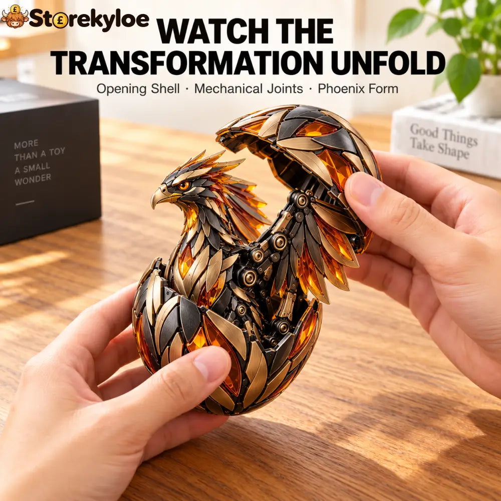 🔥🥚 Phoenixmorph – Egg To Phoenix Transforming Mechanical Figure - 1