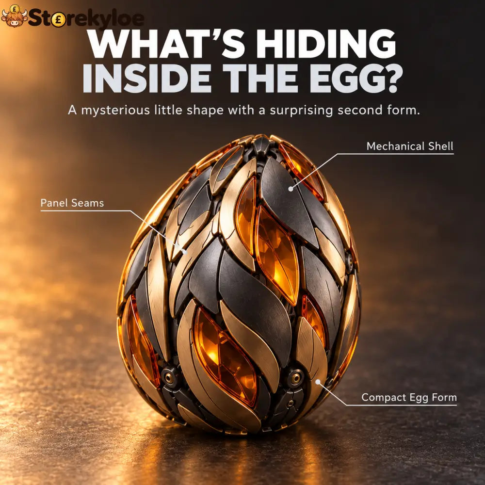 🔥🥚 Phoenixmorph – Egg To Phoenix Transforming Mechanical Figure - 1