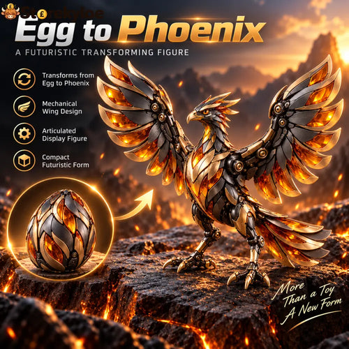 🔥🥚 Phoenixmorph – Egg To Phoenix Transforming Mechanical Figure - 1