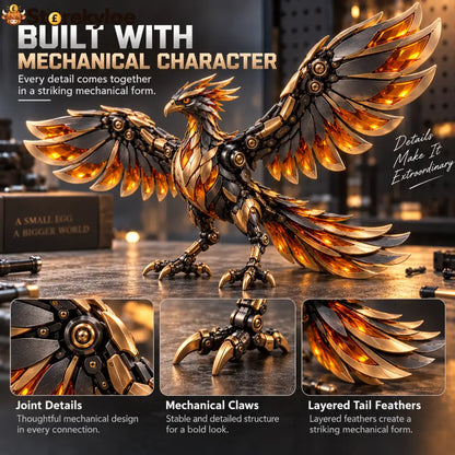 🔥🥚 Phoenixmorph – Egg To Phoenix Transforming Mechanical Figure - 1