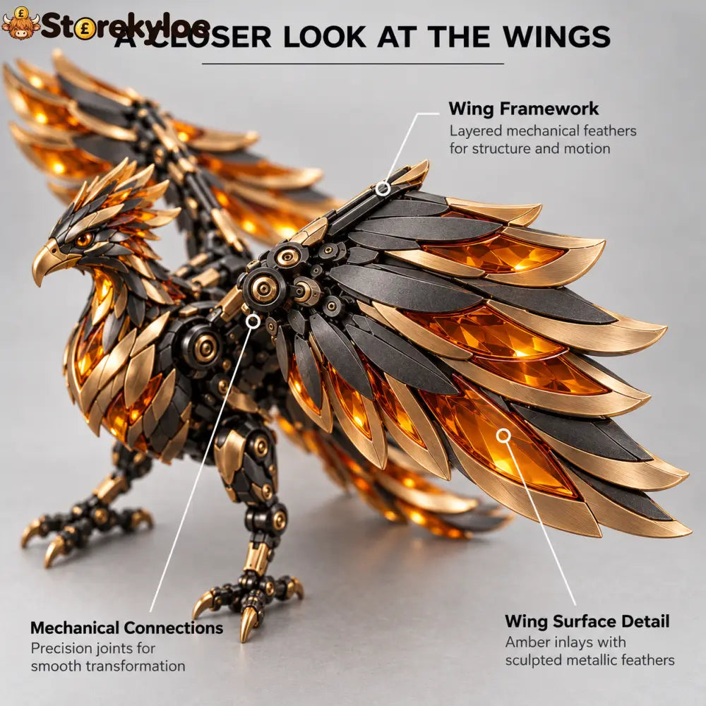 🔥🥚 Phoenixmorph – Egg To Phoenix Transforming Mechanical Figure - 1