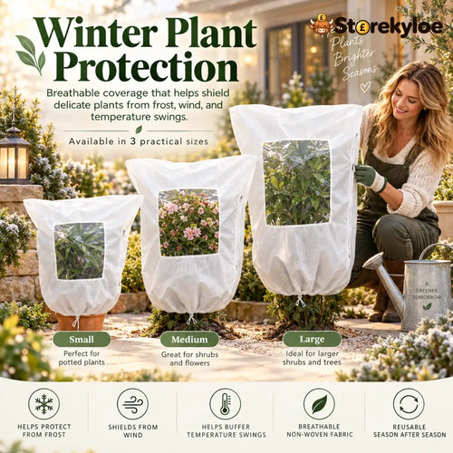 Plant Frost Cover Nonwoven Reusable Warm Shrubs Blanket - Plant Frost Cover