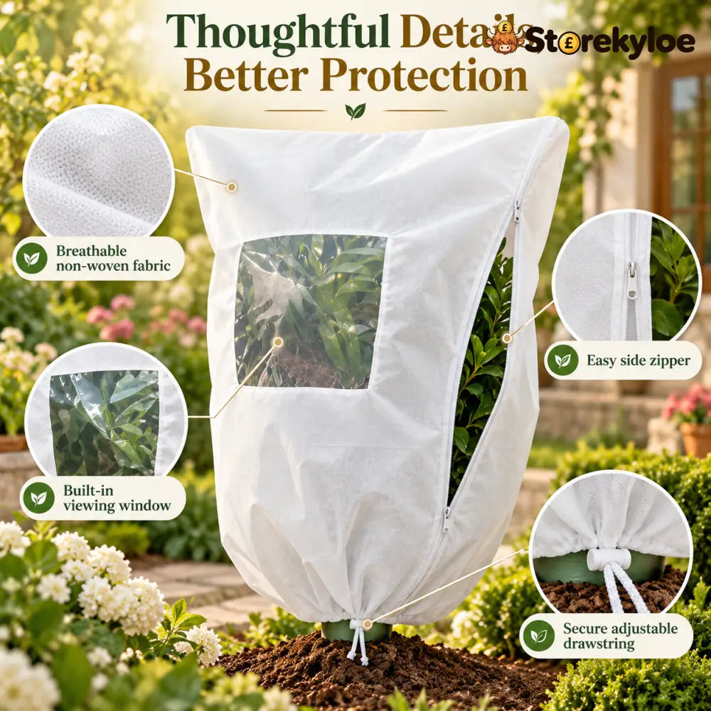 Plant Frost Cover Nonwoven Reusable Warm Shrubs Blanket - Plant Frost Cover