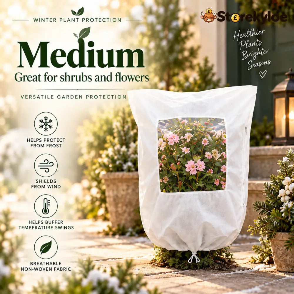 Plant Frost Cover Nonwoven Reusable Warm Shrubs Blanket - Medium - Plant Frost Cover