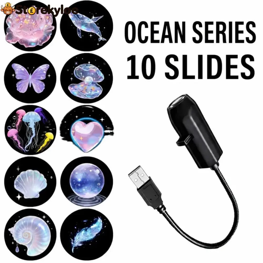 🎄🌟 Plug-&-Play HD Christmas Projector – 6 or 10 Festive Scenes