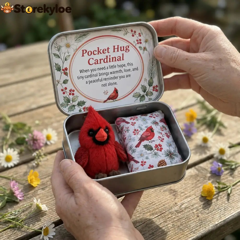 Pocket Hug Mini Plush Animal Gift Box - 🐦 Cardinal