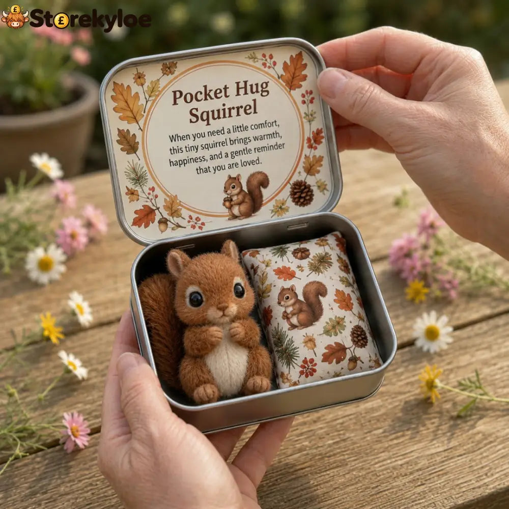 Pocket Hug Mini Plush Animal Gift Box - 🐿️ Squirrel