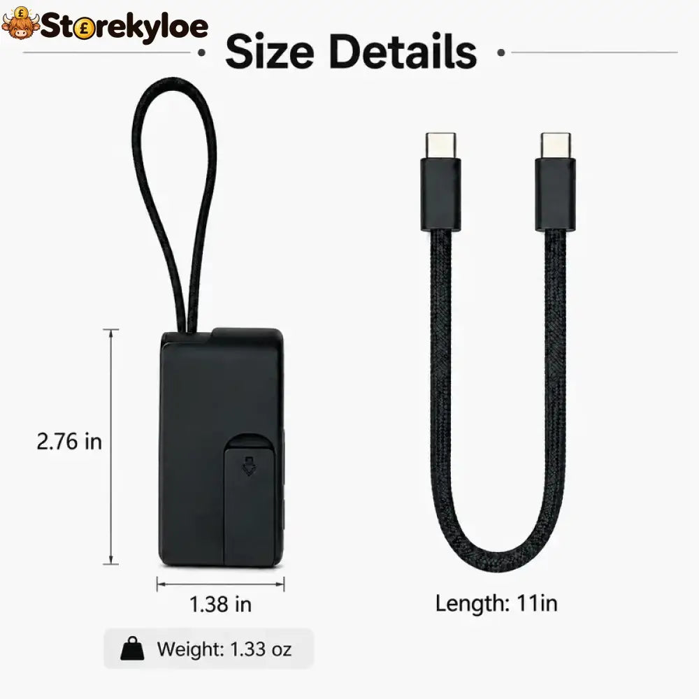 🔌 Pocket Travel Cable Kit – Usb-c Cable 3 Adapters Sim/tf Storage & Phone Stand