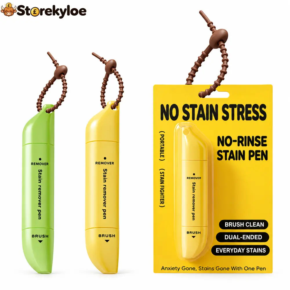 Portable Dual-Head Stain Remover Pen✨ Instant No-Rinse Emergency Spot Cleaner for Clothes Oil & Coffee Stains