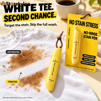 Portable Dual-Head Stain Remover Pen✨ Instant No-Rinse Emergency Spot Cleaner for Clothes Oil & Coffee Stains