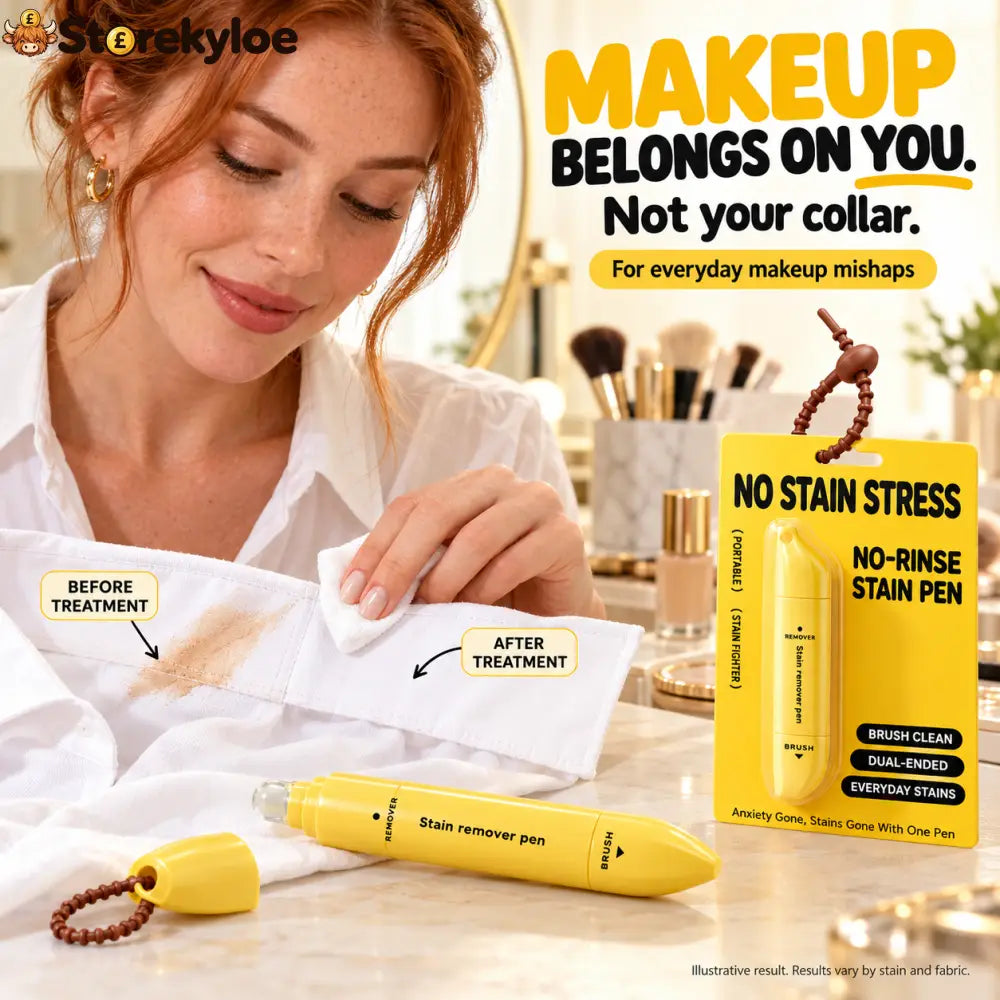 Portable Dual-Head Stain Remover Pen✨ Instant No-Rinse Emergency Spot Cleaner for Clothes Oil & Coffee Stains