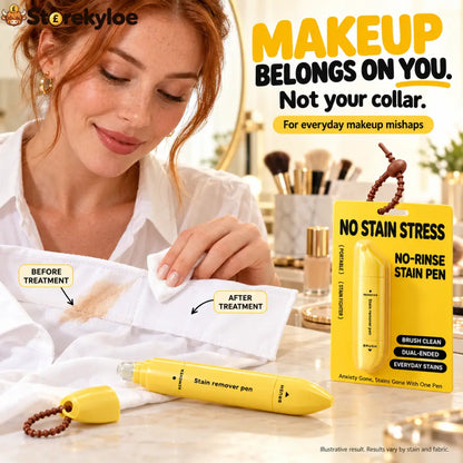 Portable Dual-Head Stain Remover Pen✨ Instant No-Rinse Emergency Spot Cleaner for Clothes Oil & Coffee Stains