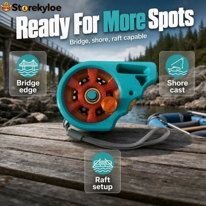 Portable Rodless Pocket Fishing Reel Device - Fishing Tool + Fishing Line Set + Safety Rope - Hot Sale-1001
