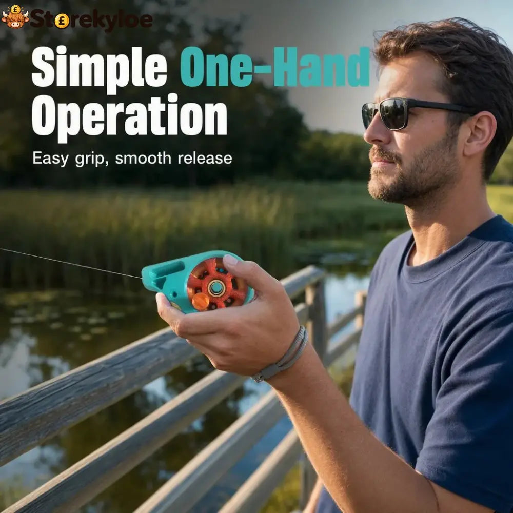 Portable Rodless Pocket Fishing Reel Device - Fishing Tool + Fishing Line Set + Safety Rope - Hot Sale-1001