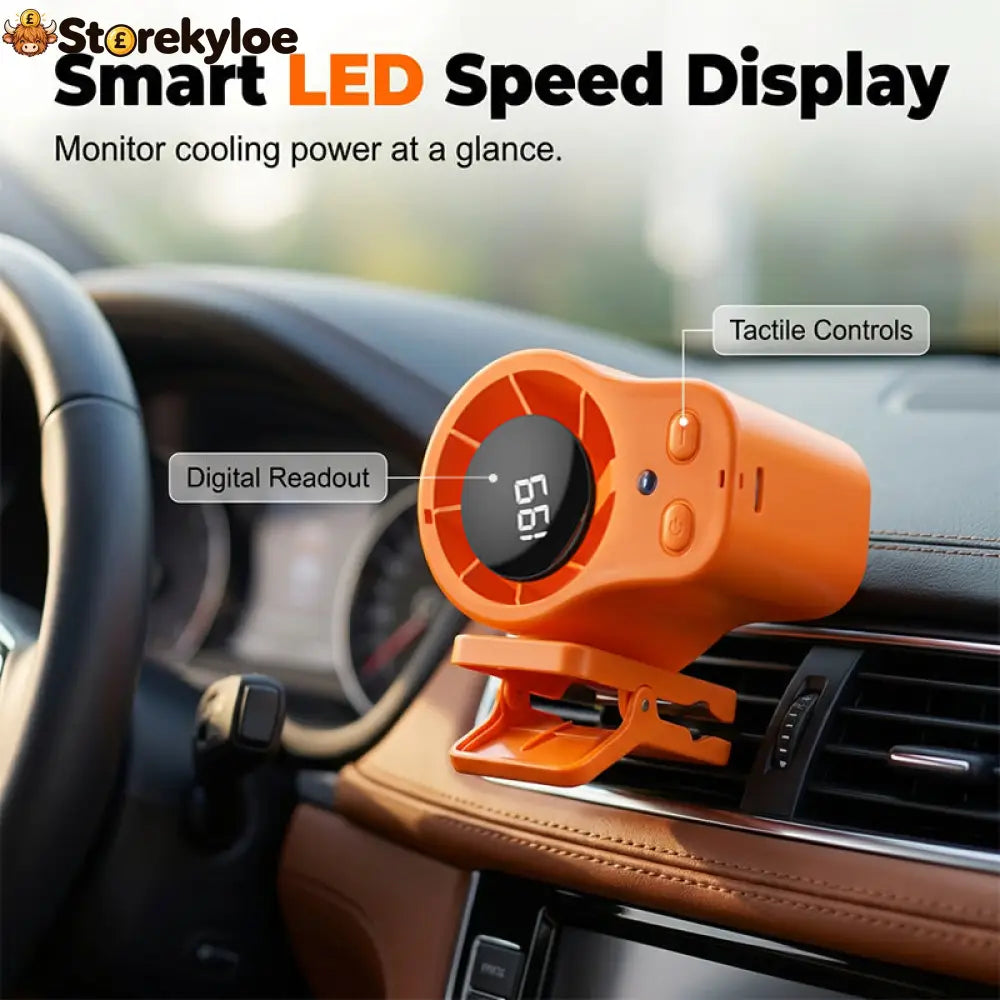 Portable Turbo Fan with LED Display