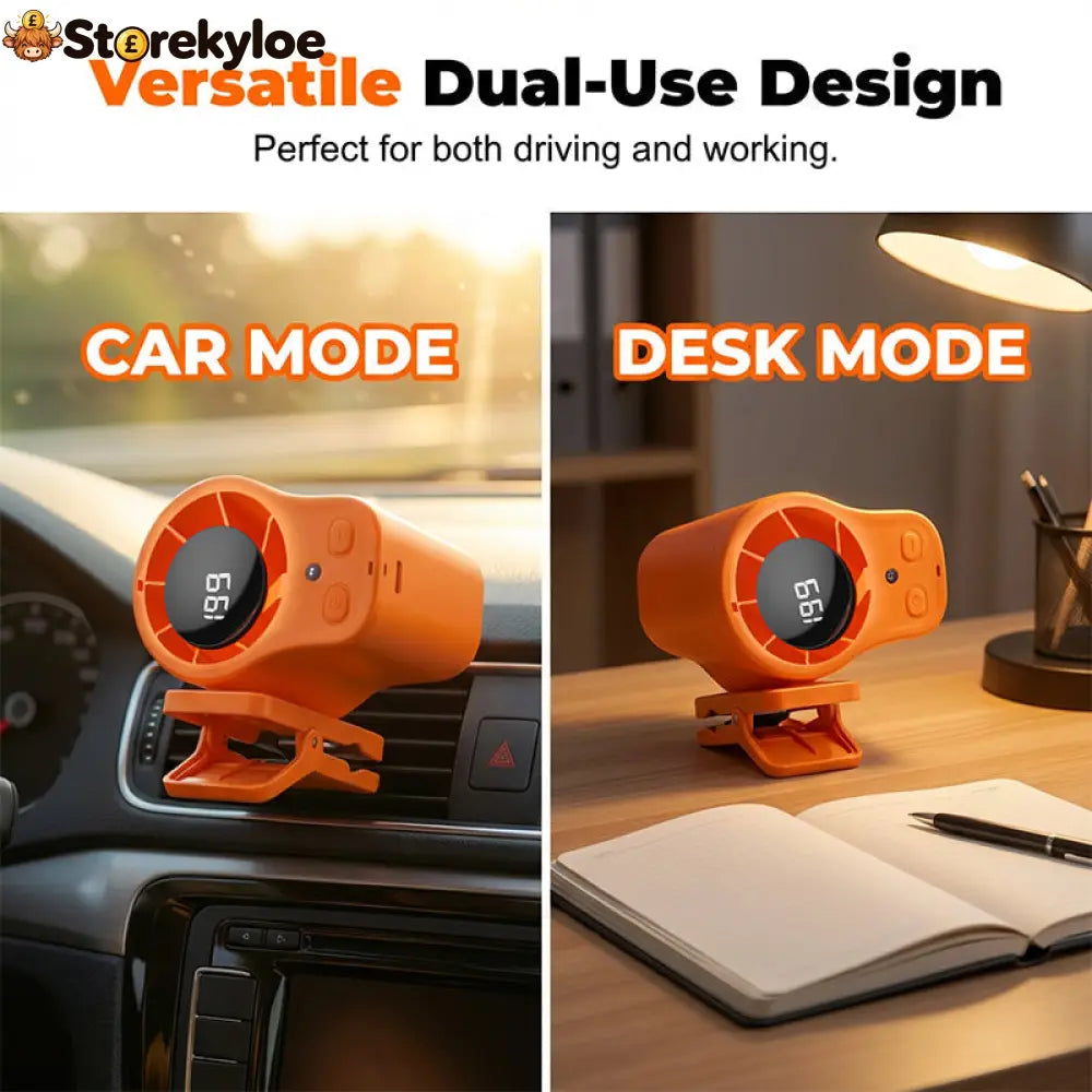 Portable Turbo Fan with LED Display
