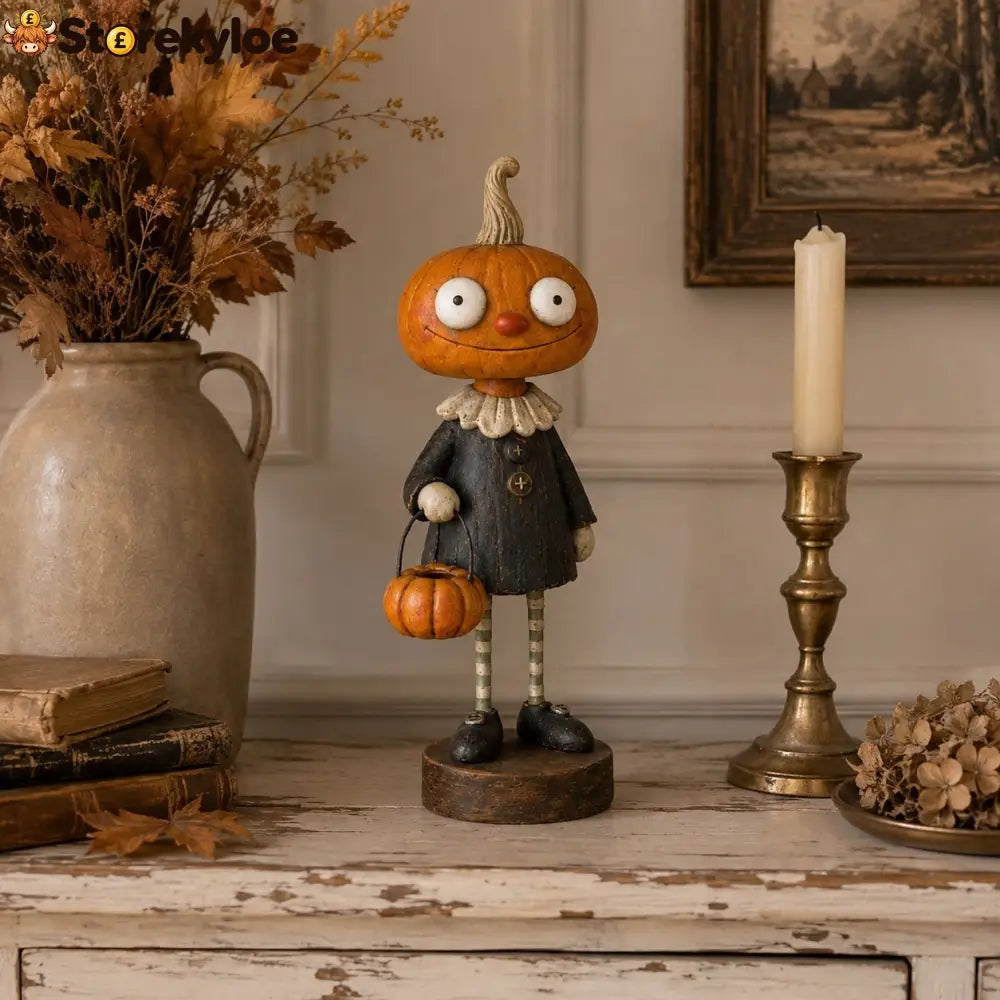 Primitive Pumpkin Friends – Vintage Halloween Figurines Collection