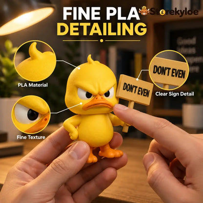 Quacko Angry Duck Collection – Sarcastic Desk Figurines Funny Decor for Office Workspace & Home Shelves