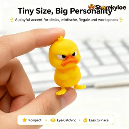 Quacko Angry Duck Collection – Sarcastic Desk Figurines Funny Decor for Office Workspace & Home Shelves - Standing