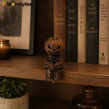 🎃 Reading Pumpkin Shelf Sitter