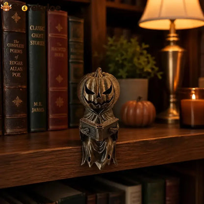 🎃 Reading Pumpkin Shelf Sitter