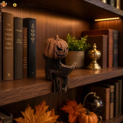 🎃 Reading Pumpkin Shelf Sitter