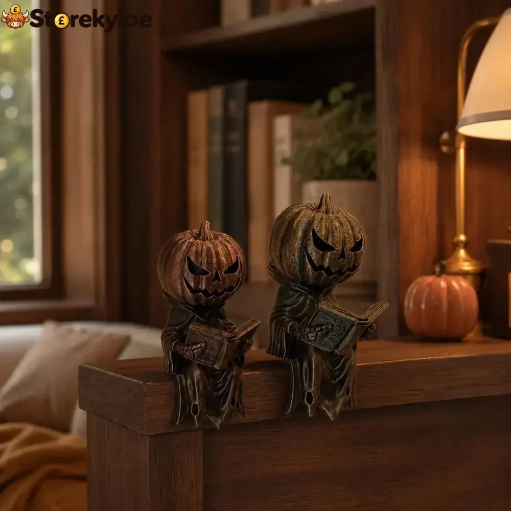 🎃 Reading Pumpkin Shelf Sitter