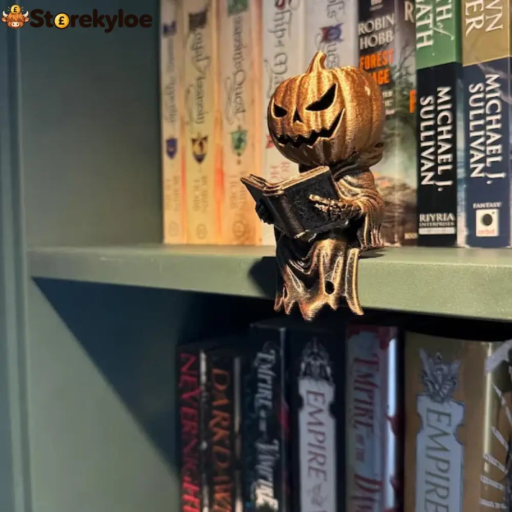 🎃 Reading Pumpkin Shelf Sitter