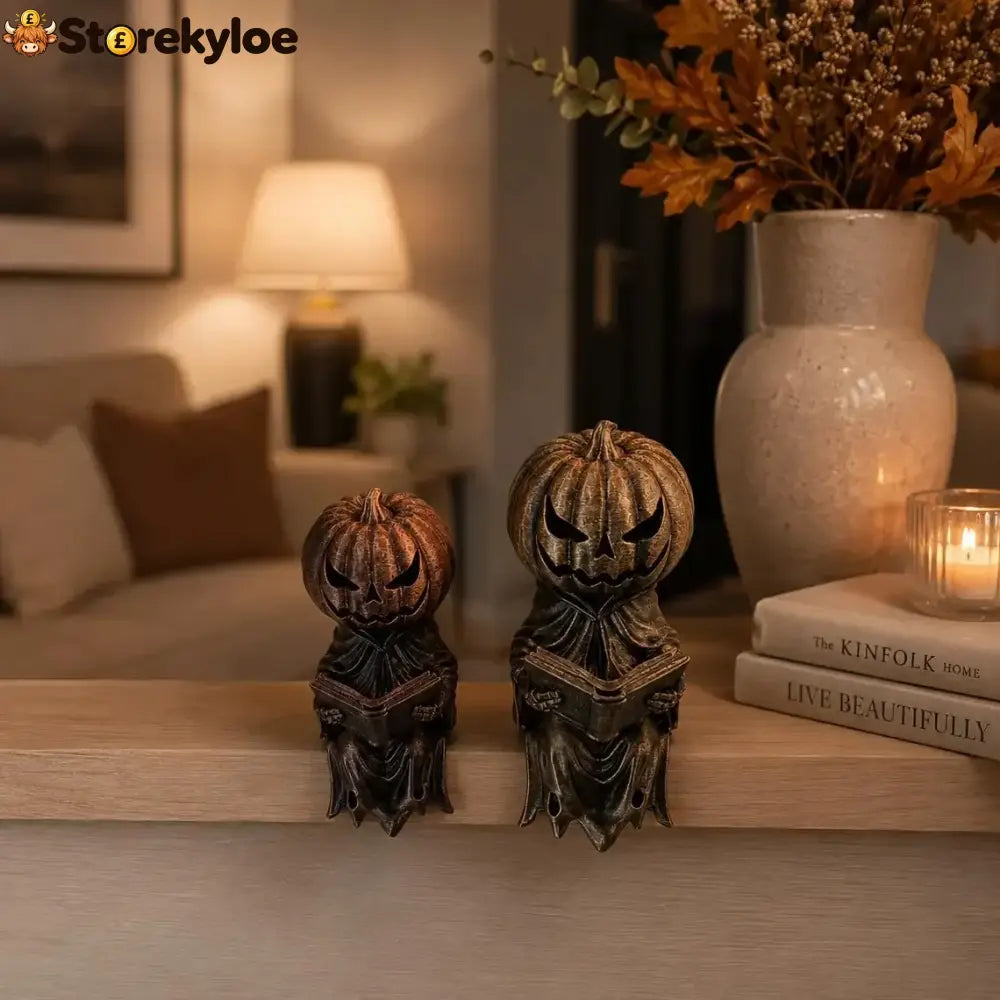 🎃 Reading Pumpkin Shelf Sitter