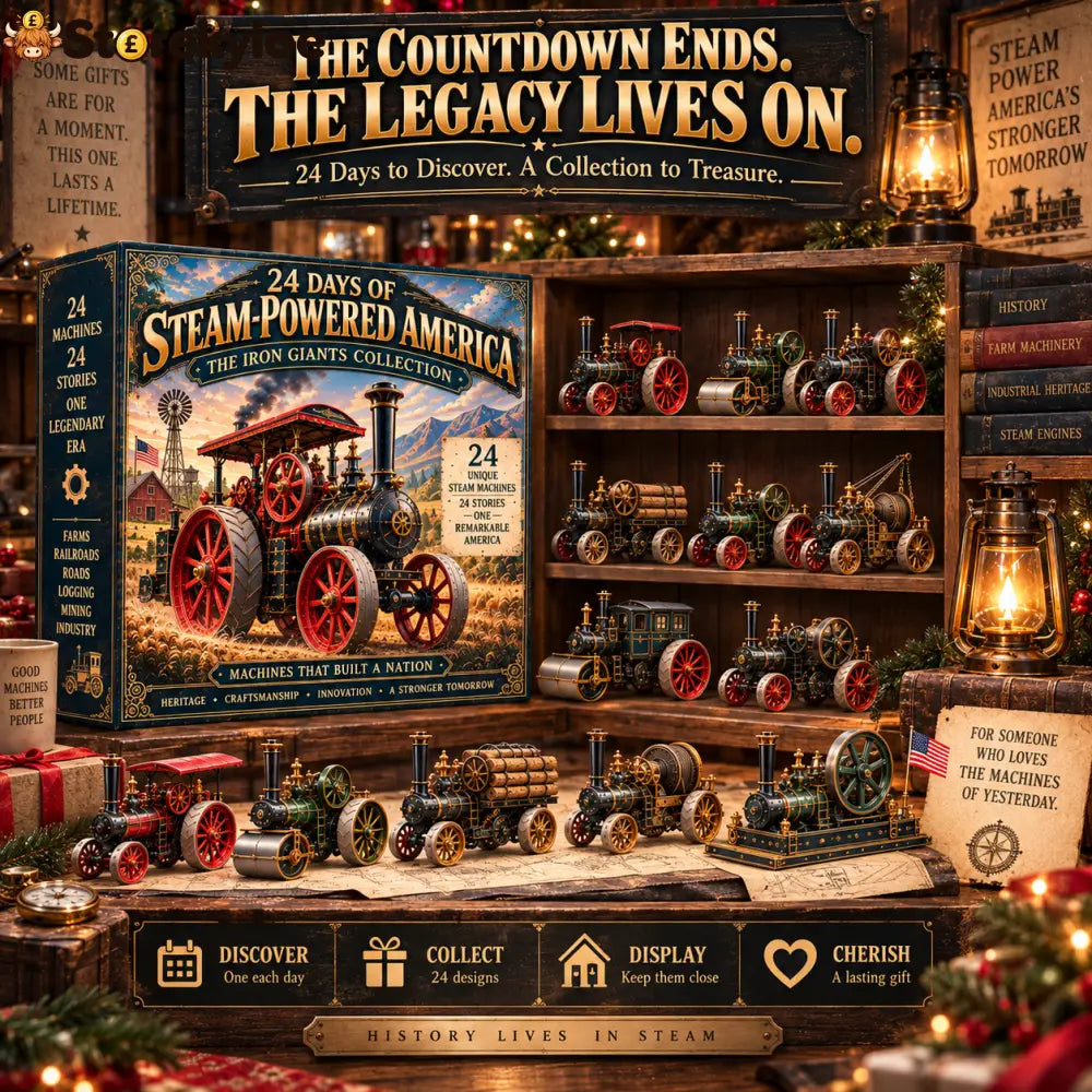 🔥 Ready to Fire Up the Past?! 🚂 2026 Steam-Powered America – 24 Days of Iron Giants & Legendary Machines!