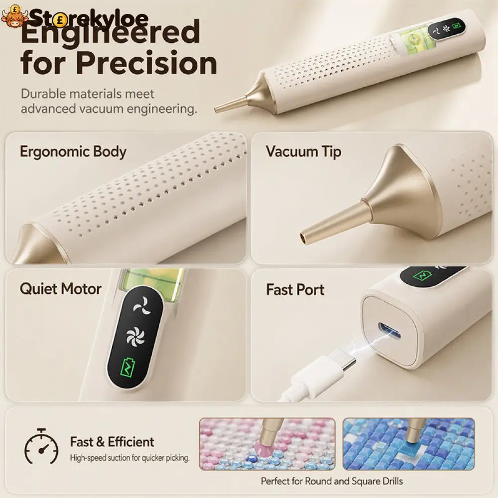 💎 LIMITED‑TIME 49% OFF! ✨ Rechargeable Electric Diamond Pen – Precise Comfortable Time‑Saving - White - Houseware &