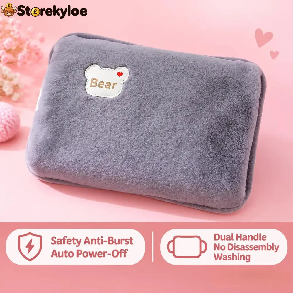Rechargeable Hot Water Bottles Heat Packs Explosion-proof Heat Pads - Grey