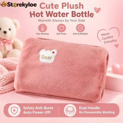 Rechargeable Hot Water Bottles Heat Packs Explosion-proof Heat Pads - Pink