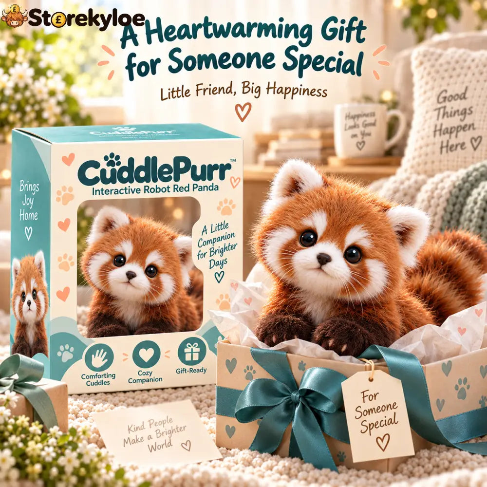 🐾❤️ Red Panda – Interactive Plush Companion | A Little Friend A Lot of Love