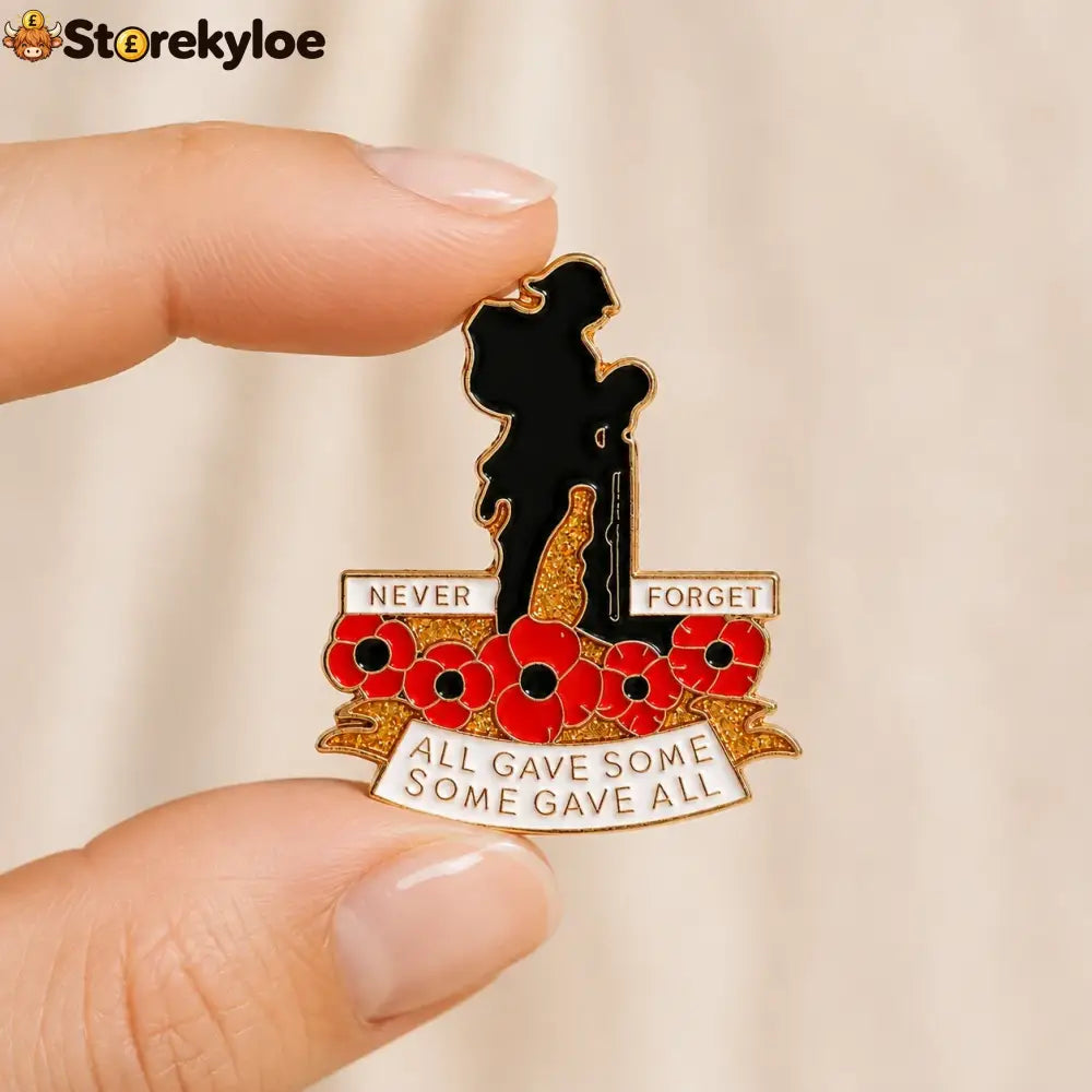 🌺 Red Poppy 111th Anniversary Remembrance Brooch - Buy 1