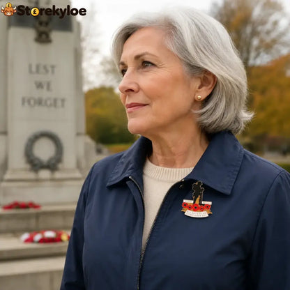 🌺 Red Poppy 111th Anniversary Remembrance Brooch - Buy 1
