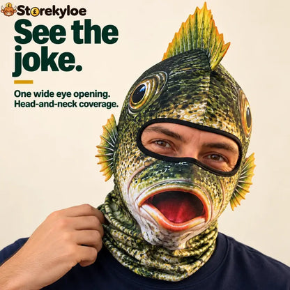 Reel Funny – Fish Head Mask - Fleece-Lined