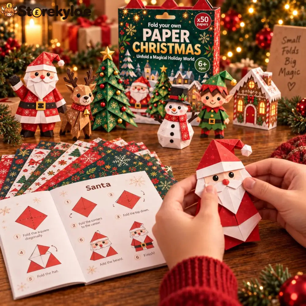 🧘Relaxing & Beginner-Friendly- 3D DIY Paper Christmas(💕Step-by-Step Guide Included)