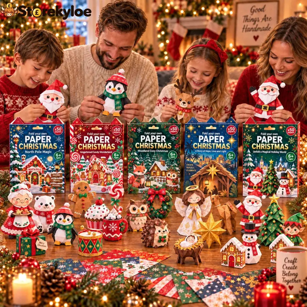 🧘Relaxing & Beginner-Friendly- 3D DIY Paper Christmas(💕Step-by-Step Guide Included)