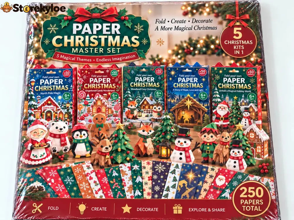 🧘Relaxing & Beginner-Friendly- 3D DIY Paper Christmas(💕Step-by-Step Guide Included)